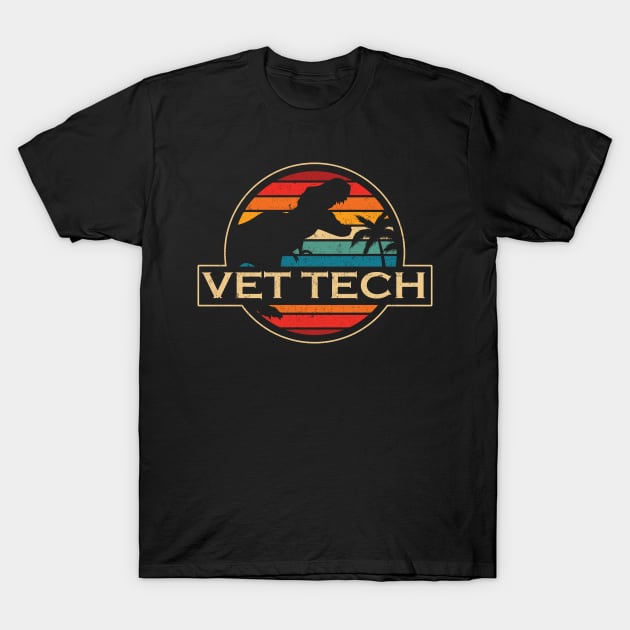 Vet Tech Dinosaur T-Shirt by SusanFields